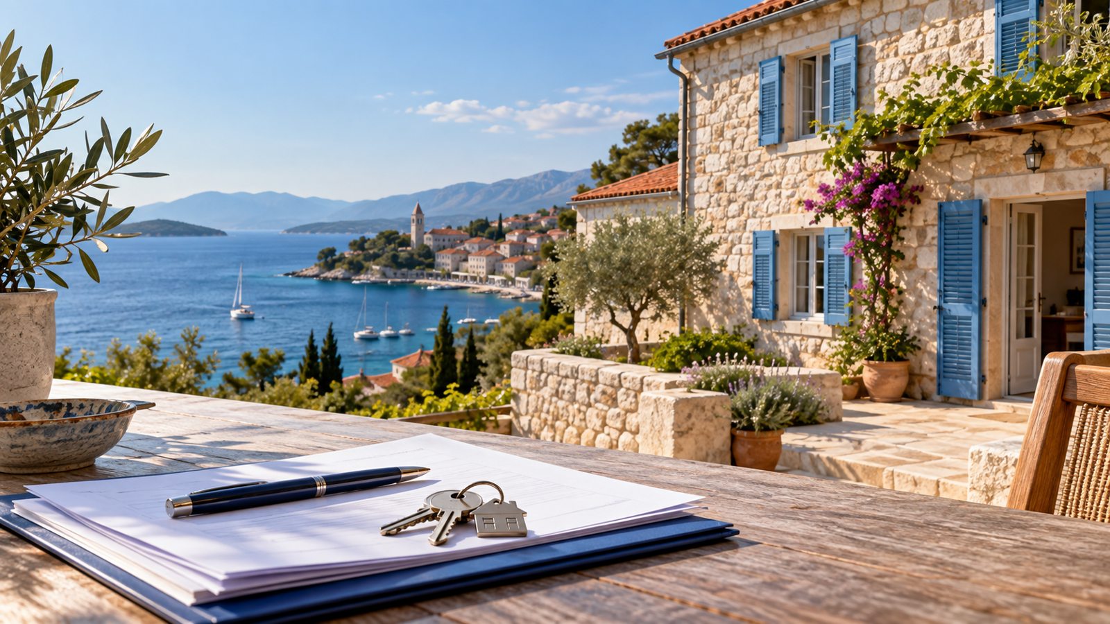 Unterlagen zum Immobilienkauf in Kroatien