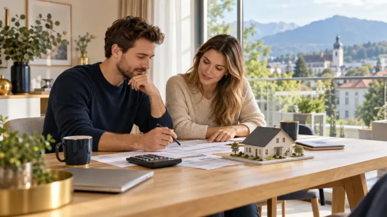 Symbolbild: gemeinsame Budgetplanung für den Immobilienkauf